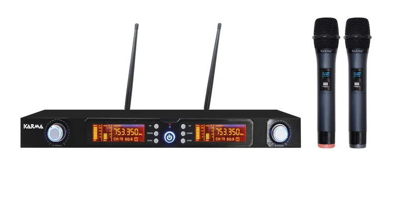 KARMA SET 7822 Doppio Radiomicrofono UHF