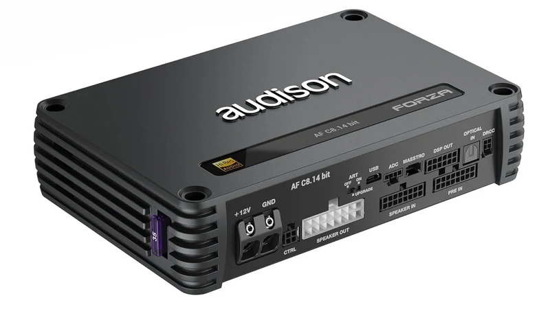 Audison AF C8.14 bit Amplificatore 8 canali 800 W | 14 CH DSP + 8 x 100 W @ 2 ohm
