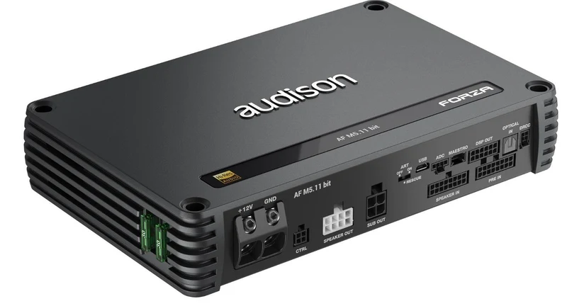 Audison AF M5.11 bit Amplificatore 5 canali 1200 W | 11 CH DSP + 4 x 150 W @ 2 ohm + 1 x 600 W @ 2 ohm
