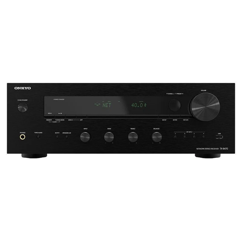 Onkyo TX-8470 sintoamplificatore 2.1 integrato 2 canali Audio/Video stereofonico con prestazioni Audiophile