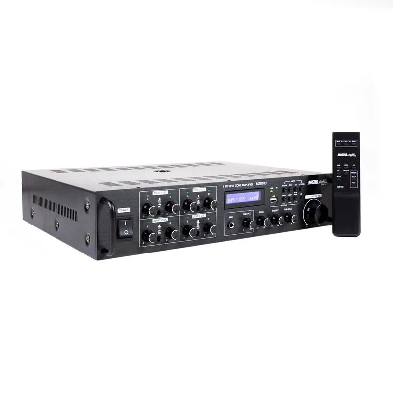 Master Audio MZ8100 Amplifimixer 4 zone volumi indipendenti 4-8 ohm 150W RMS