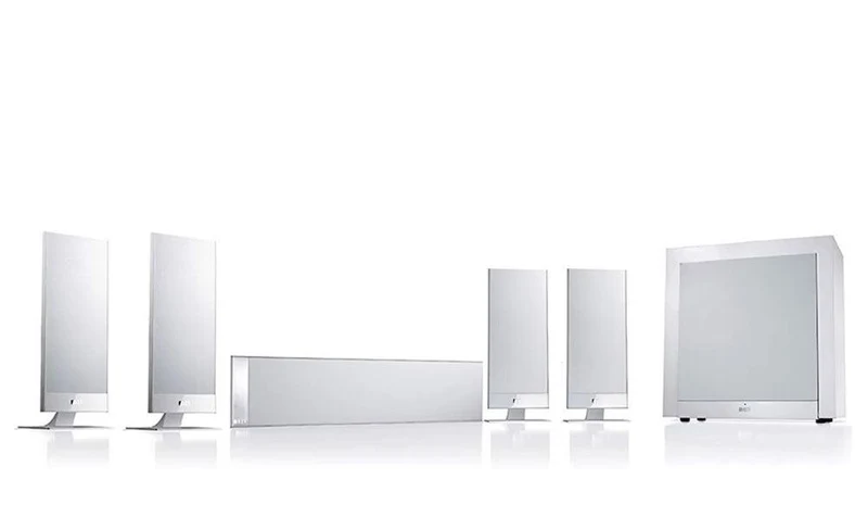 KEF T105 WHITE Sistema Home Theater 5.1 (4x T101 + T101C + T2 subwoofer attivo)