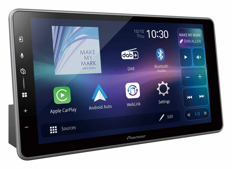 Pioneer SPH-DA97DAB-UNI Autoradio 1 DIN da 9" schermo WSVGA flottante, Apple Car Play Android Auto wireless
