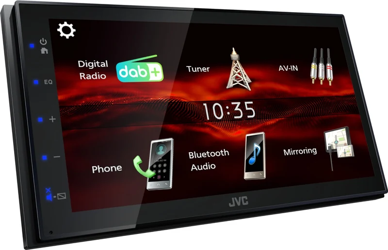 JVC KW-M180DBT Autoradio 2 DIN monitor 6.8", Bluetooth, DAB+, mirroring Android