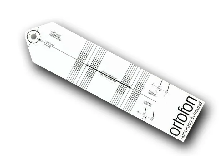 Ortofon ALIGNMENT TOOL Dima per l'allineamento della testina.