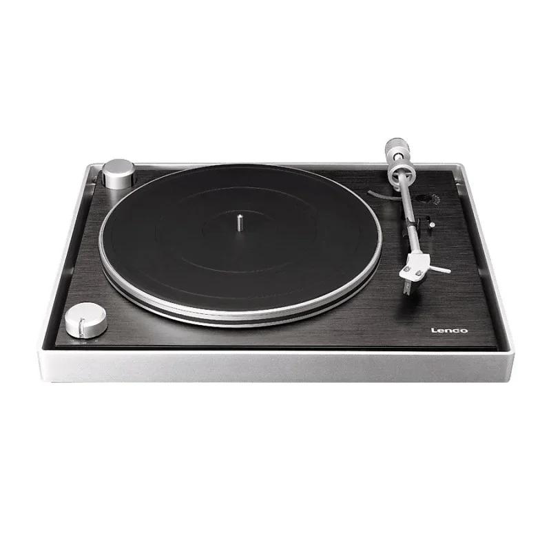 Lenco L-455 Giradischi AudioPhile in metallo Telaio in alluminio, Testina Ortofon 2M Red