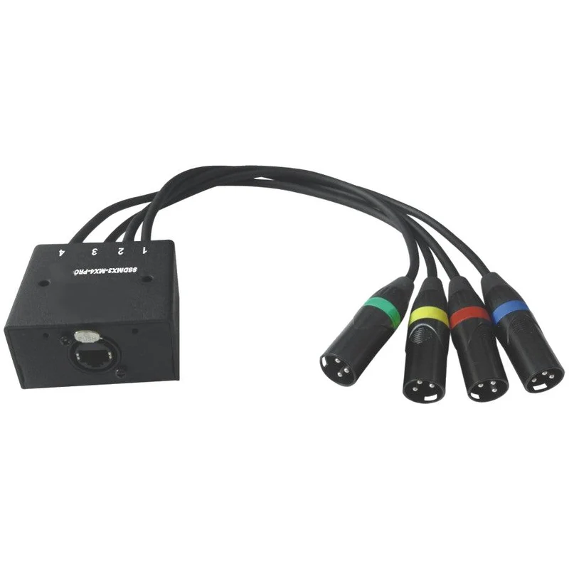 EXTREME SSDMX3-MX4-PRO-5FT EXTENDER DMX SU RJ45 CON 4 CONNETTORI XLR MASCHIO FRUSTA DA 1.5MT