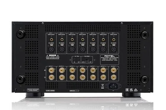 Rotel RMB-1587 MKII Finale di potenza multicanale. 155W x 7 su 8ohm. Design Balanced in classe A/B
