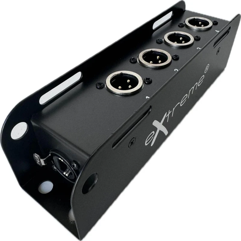 EXTREME SB4XMCAT MINI STAGEBOX EXTENDER AUDIO - DMX SU RJ45 CON 4 CONNETTORI XLR MASCHIO