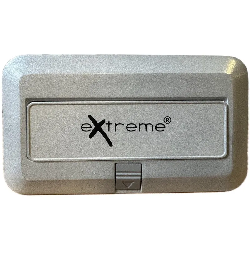 EXTREME GB2XM2XF GROUND BOX DA INCASSO CON 2 CONNETTORI XLR MASCHIO E 2 CONNETTORI XLR FEMMINA