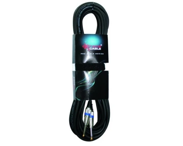 EXTREME CAVO JACK MONO - JACK MONO 1/4" 6.3mm CAVO AUDIO DI SEGNALE SCHERMATO 10 MT