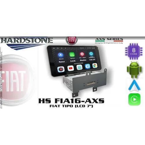 Hardstone HS FIA16-AXS *DEMO* Autoradio android per Fiat TIpo dal 2016 con Apple Car Play e Android Auto