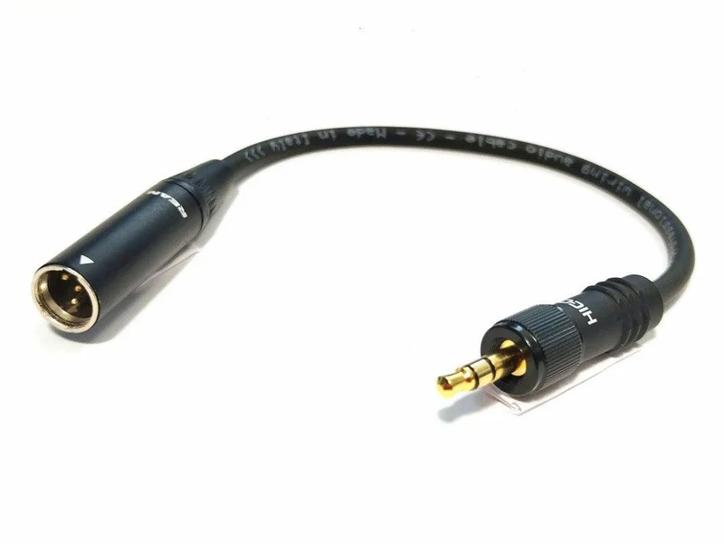 EXTREME CAVO ADATTATORE DA SHURE TQG MINI CANNON 4 POLI NEUTRIK REAN MASCHIO A MINI JACK 3.5 SENNHEISER EW MASCHIO