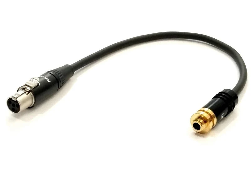 EXTREME CAVO ADATTATORE DA MINI JACK 3.5 SENNHEISER EW FEMMINA A SHURE TQG MINI CANNON 4 POLI FEMMINA