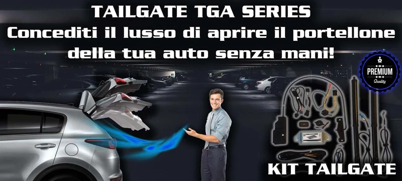 Hardstone HS TGA Portelloni elettrici automatici UNIVERSALI doppio pistone