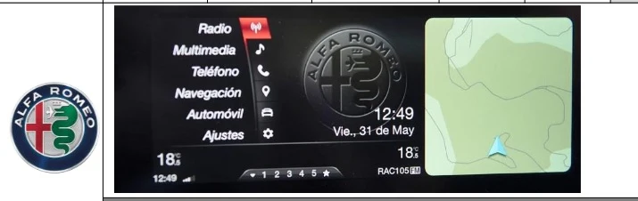 Hardstone HS ALF01-ALW Autoradio per ALFA ROMEO GIULIA | 952| 2016 – 2020 | NO TOUCH | 10,25"