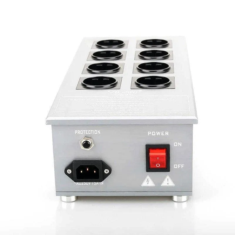 VIBORG AUDIO VE81 Ciabatta Hifi Filtrata E Protetta Da 3300W 8 Prese SHUKO Altissima Qualità