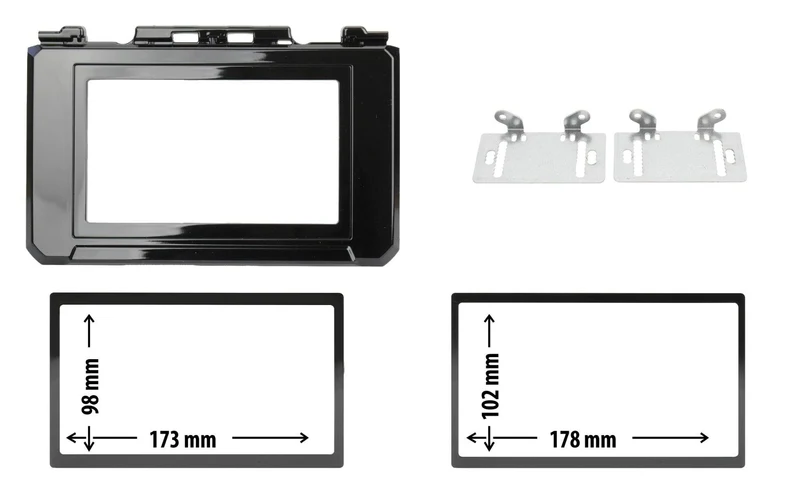 Phonocar 03779 Adattatore 2 ISO per vano autoradio per JIMNY