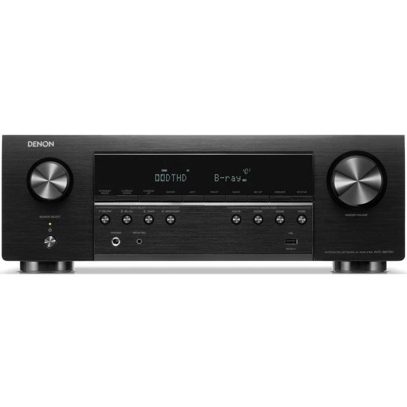 Denon AVC-S670H amplificatore AV 8K da 5.2 canali 135W HEOS buil-in Dolby Vision™ e 8K /60 e 4K/120