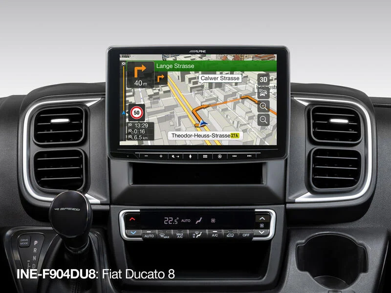 Alpine INE-F904-DU8 Autoradio custom per FIat Ducato 8 da 9" multimediale con GPS
