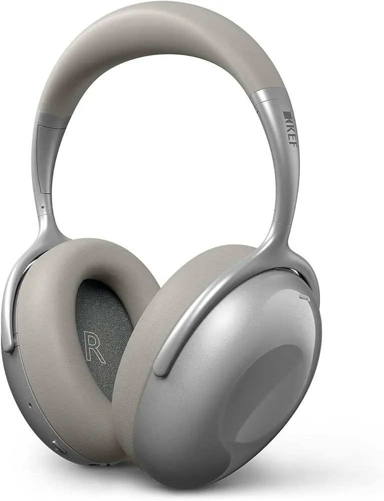 KEF MU7 Cuffie Wireless Silver Grey con riduzione del rumore