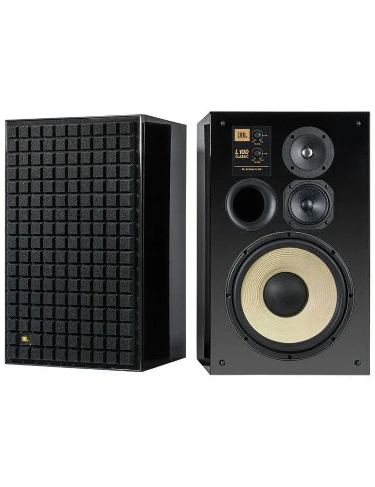 JBL L100 CLASSIC BLACK EDITION MK2 Diffusori da pavimento 3 vie in bass reflex, Woofer da 30cm