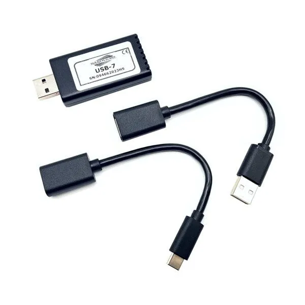 Hardstone USB7A Adattatore USB che trasforma i sistemi originali ANDROID AUTO a filo in WIRELESS