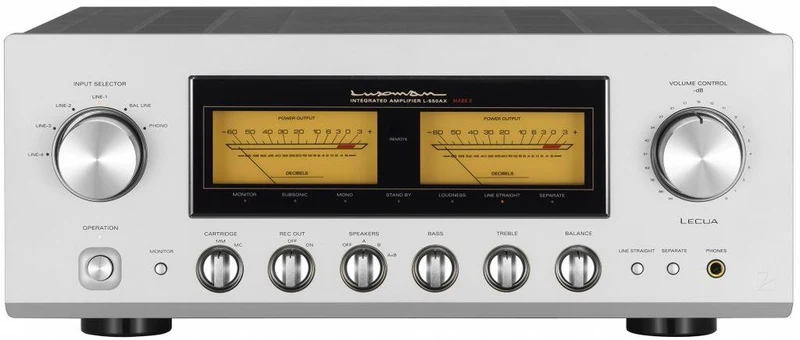 Luxman L-550AXII Amplificatore integrato stereo Hi-End pura classe A, potenza 20W x 2 su 8 ohm