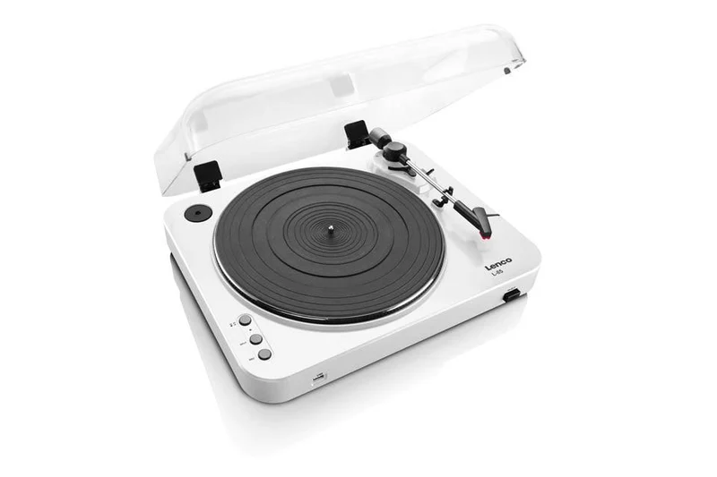 Lenco L-85 Giradischi con convertitore da vinile a USB, Preamplificatore stereo integrato