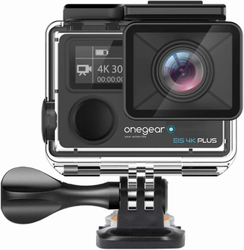 ONEGEAR PRO EIS 4K PRO ACTION CAMERA CON STABILIZZATORE EIS 4K 60 fps doppio display