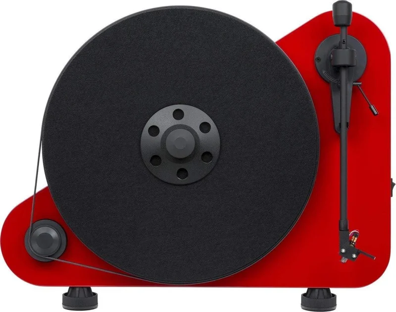 Pro-ject VTE L ROSSO Giradischi verticale testina Ortofon OM 5E