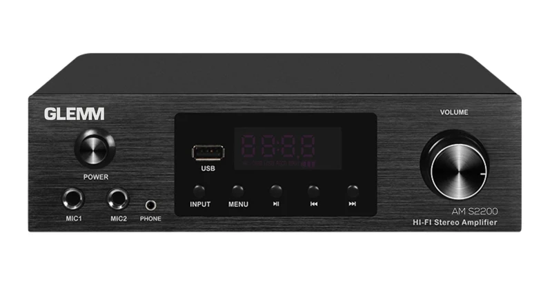 GLEMM AM S2200 Mini amplificatore stereo 2 x 200W