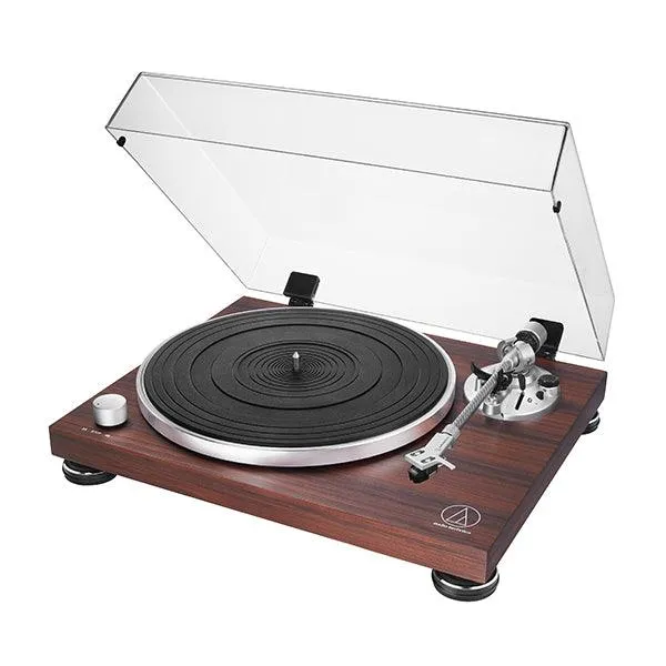 Audio Technica AT-LPW50BT RW Giradischi CON TRAZIONE A CINGHIA CON BASE IN LEGNO e BLUETOOTH
