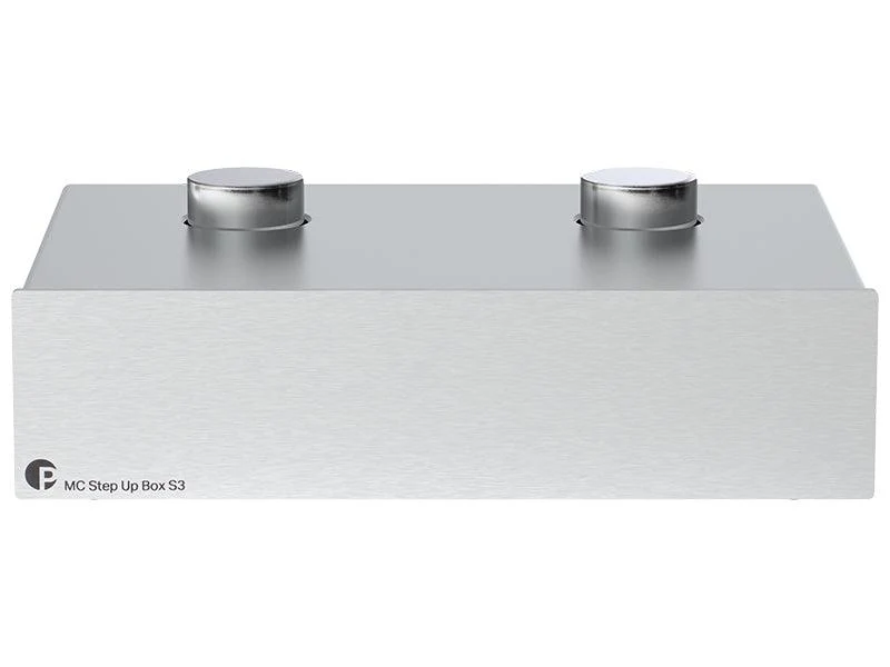 Pro-Ject MC Step Up Box S3 SILVER Step UP per testine MC. Circuitazione Dual-Mono. Trasformatori di altissima qualità