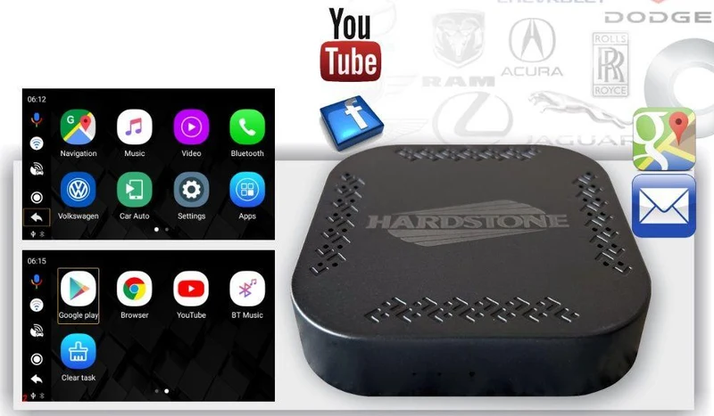Hardstone HS CPVA07S Android Box OCTA CORE aggiunge sistema Android su qualsiasi radio via Apple Car Play