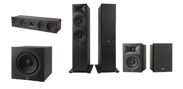 JBL Stage 2 Kit 5.1 : 240B Surround + 260F Frontali + 245C Centrale + 200P Subwoofer