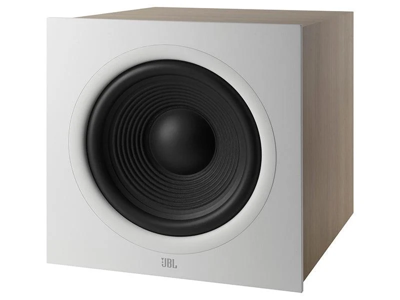 JBL 220P White Oak Subwoofer attivo in bass reflex da 30cm cono in Polycellulosa da 500W