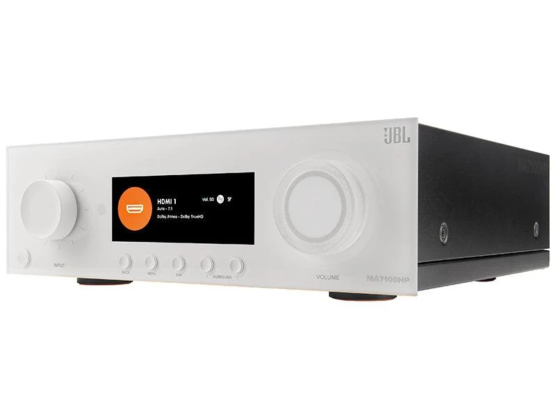 JBL MA7100HP WHITE Amplificatore A/V multicanale 7.2. Potenza 7x125, Bluetooth v5.3 APTX HD e Adaptive. 8K