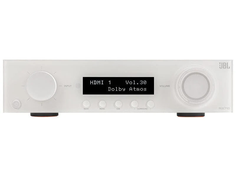 JBL MA710 WHITE Amplificatore A/V multicanale 7.2. Potenza 7x110W, Bluetooth v5.3 APTX HD e Adaptive. 8K