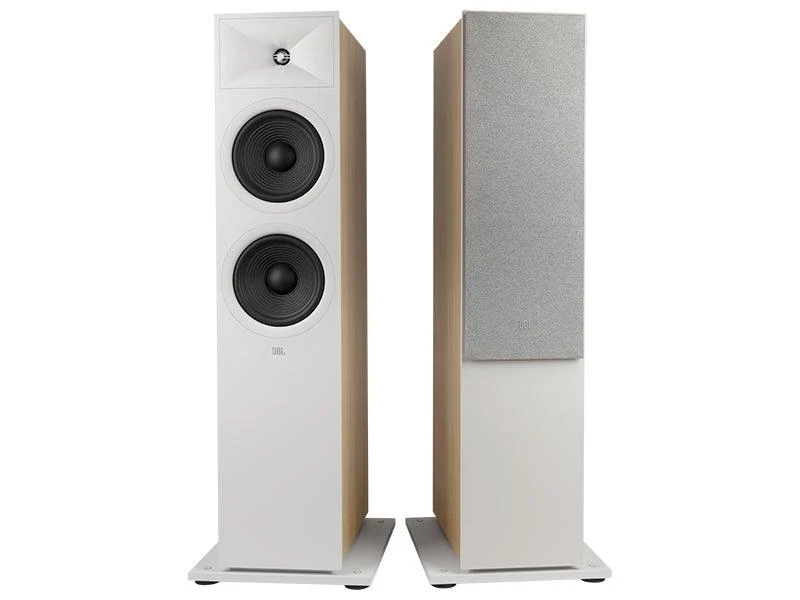 JBL 280F Stage 2 Oak White Diffusori da pavimento a 2,5 vie, 225W, sistema Next Generation HDI