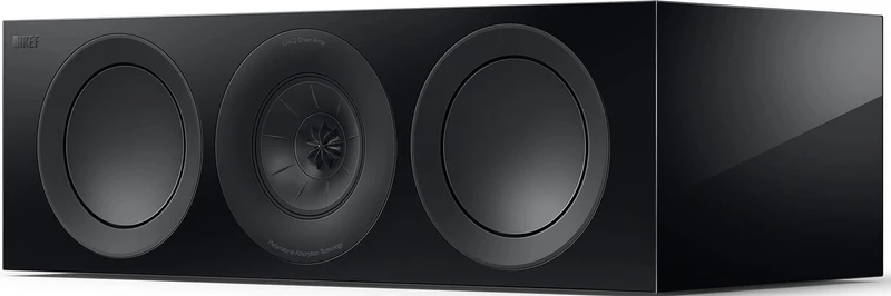 KEF R6C META BLACK Canale centrale Home Cinema 3 vie bass reflex, UNI-Q tweeter