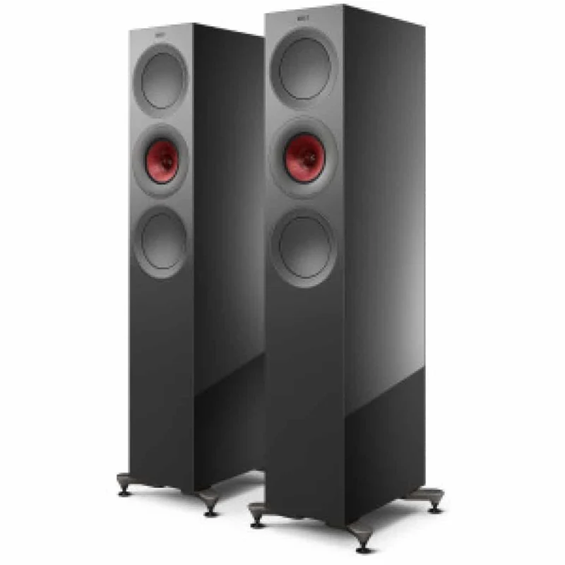 KEF R7 META TITANIUM Diffusori da pavimento 3 vie bass reflex, UNI-Q tweeter (COPPIA)