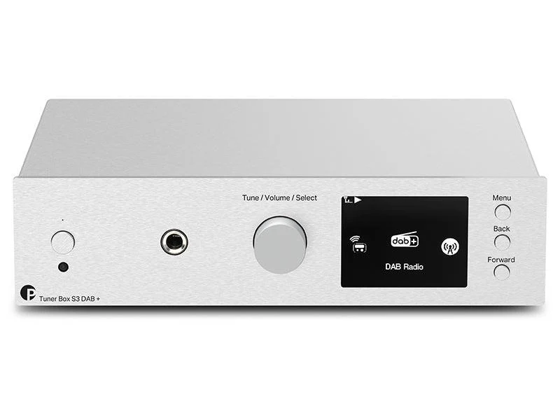 Pro-Ject TUNER BOX S3 DAB+ SILVER Sintonizzatore DAB/DAB+ e stereo FM. Radio internet. WiFi 802.11 b/g/n
