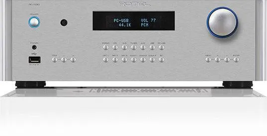 Rotel RC-1590 Silver Preamplificatore stereo con D/A 32bit/768KHz Asahi Kasei e Bluetooth aptX