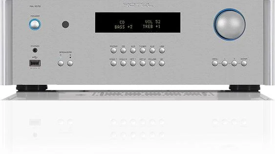 Rotel RA-1572 SILVER Amplificatore integrato da 120 + 120 W RMS su 8 ohm, Bluetooth aptX, circuitazione dual-mono