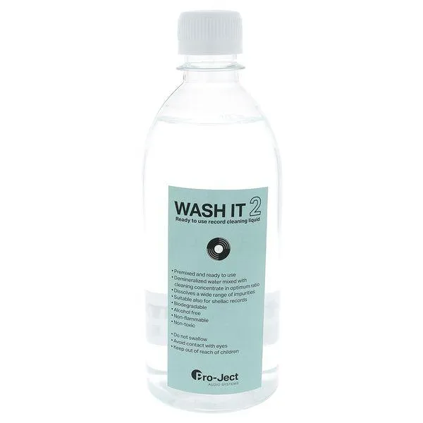 Pro-ject WASH IT 2 - 500ml Fluido pronto all'uso (non va diluito) per il lavaggio dei dischi in vinile