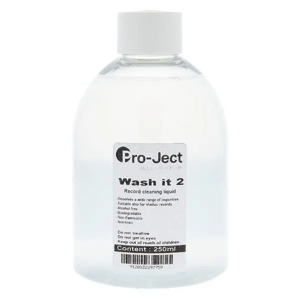 Pro-ject WASH IT 2 - 250ml Fluido pronto all'uso (non diluire) per il lavaggio dei dischi in vinile
