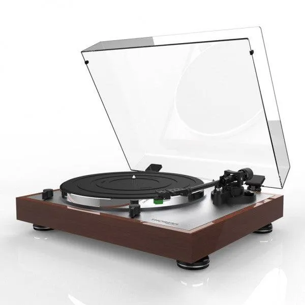THORENS TD 402 DD high Gloss WALNUT Giradischi hifi motore trazione diretta PHONO MM