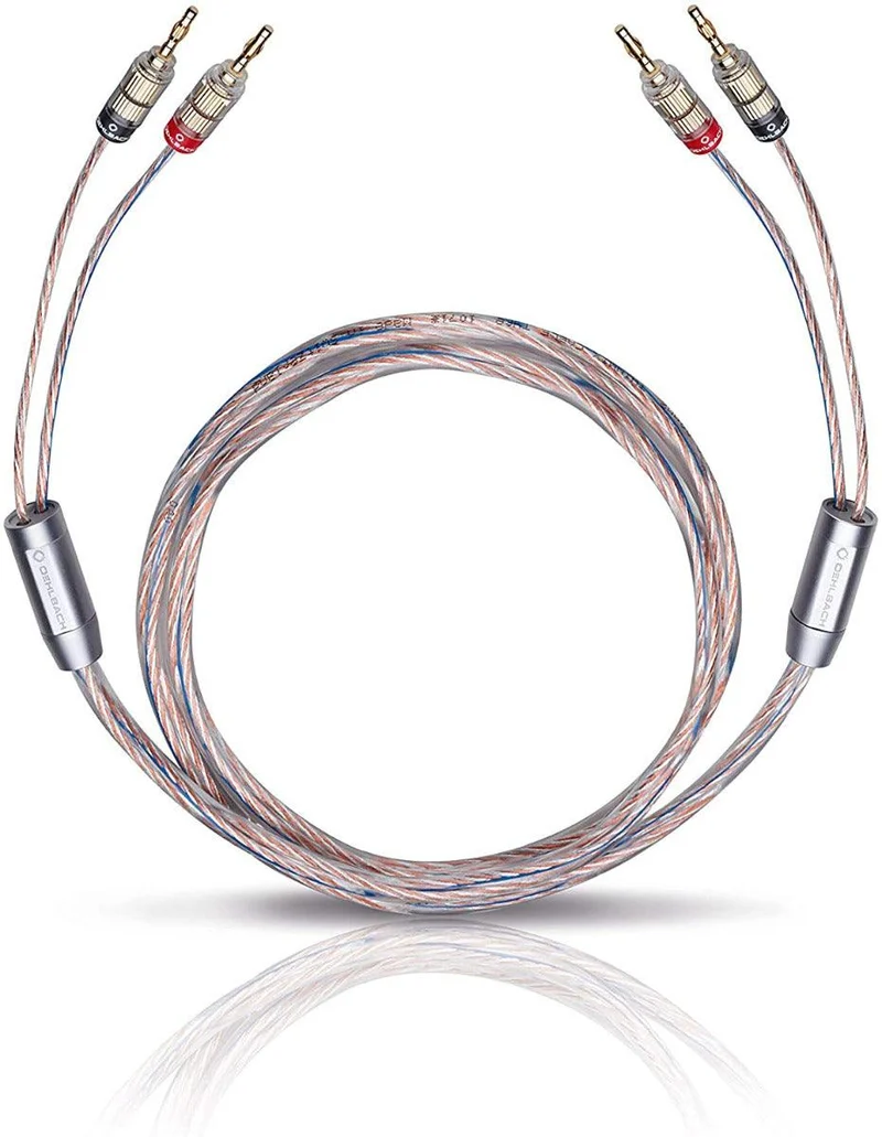 OEHLBACH 10716 Twin Mix One B Set di cavi per altoparlanti Hi-fi con connettori a banana 2x2,00MT