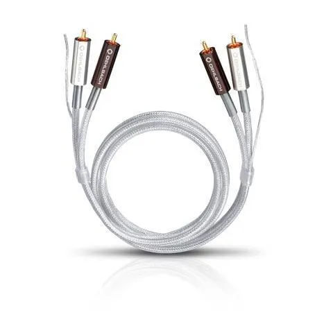 OEHLBACH 2602 Cavo Phono RCA audio Silver Express Plus 50 da 1,5 MT